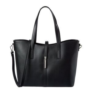 Italian Leather Palm Tote, Black